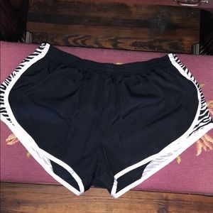 Derek Heart Shorts - Zebra side running shorts Derek Heart Shorts - Zebra side running shorts